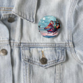 Sinterklare afdrukstand Ronde Button 5,7 Cm (In situ)