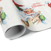 Sinterklare kerstcadeau voor de naam van het kind cadeaupapier (Rol Hoek)