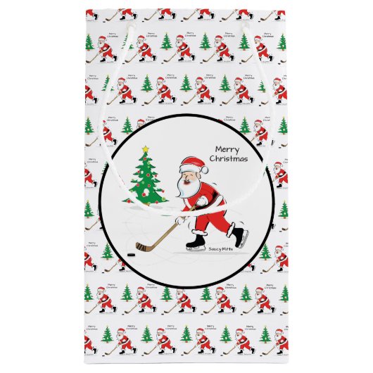 Sinterklare kerstcadeautas met kleine cadeautjes v klein cadeauzakje (Achterkant)