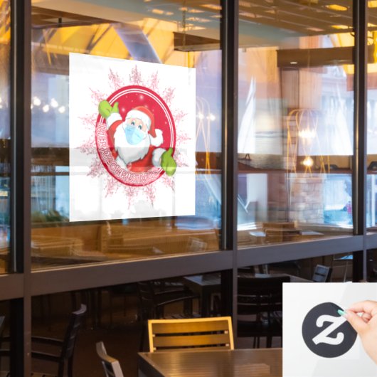 Sinterklare kerstkerstkerstkerstcadeautjes raamsticker (Restaurant Raam)