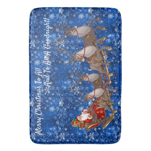 Sinterklasje met kerstkleerschoen badmat (Voorkant Verticaal)