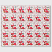 Sinterklasnaam Kinderen personaliseren kerstmis Cadeaupapier (Vlak)