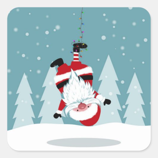 Sinterklaver Vierkante Sticker (Voorkant)