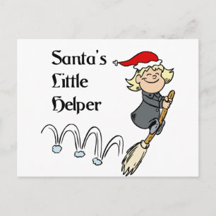 Sinterkleine helper feestdagenkaart