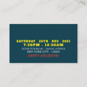 Sinterkletjes, kerstfeest Ticket Informatiekaartje (Achterkant)