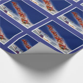 Sinterklon zijn sleigh cadeaupapier (Hoek)