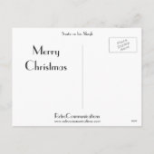 Sinterklon zijn sleigh feestdagenkaart (Achterkant)