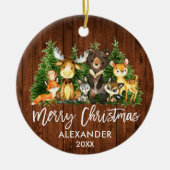 Sinterklusjes met Kerstmis in penseel Keramisch Ornament (Voorkant)