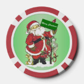 Sinterklusjes voor gezelschapsdieren kerst pokerchips (Achterkant)