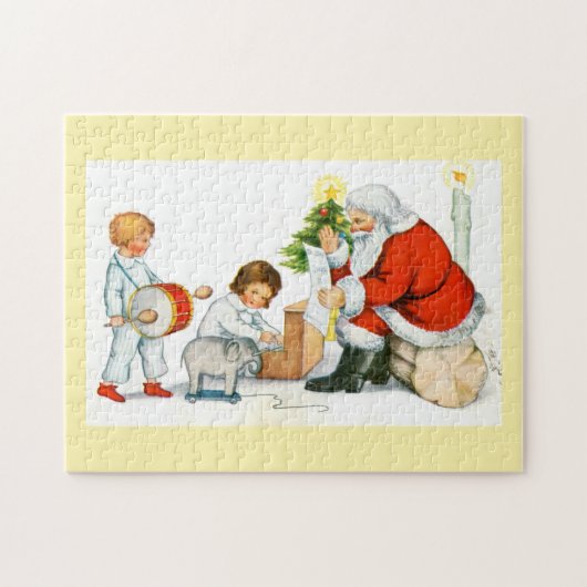 Sinterman en kinderen legpuzzel (Horizontaal)