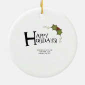 Sinterman en zijn rendier keramisch ornament (Achterkant)