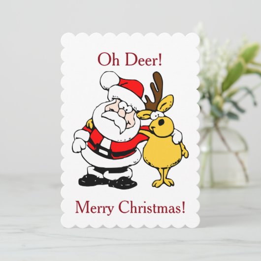 Sinterman met Deer Flat Kaart (Staand voorkant)