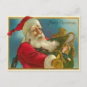 Sinterman met geschenken feestdagenkaart