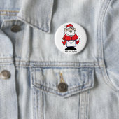 Sinterman met zijn Masonic Apron Ronde Button 5,7 Cm (In situ)