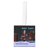 Sinterman op de weg - Kuvianak Innovia Kubus Ornament (Voorkant)