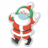 Sintermansmasker Sticker (Voorkant)