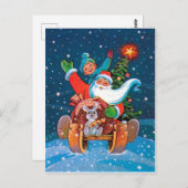 Sinterpillen,  vakantie briefkaart (Voorkant / Achterkant)