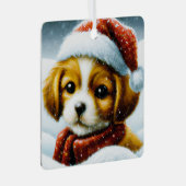 Sinterpuppy Metalen Ornament (Voorkant Rechts)