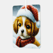 Sinterpuppy Metalen Ornament (Voorkant links)