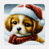 Sinterpuppy Metalen Ornament (Voorkant)