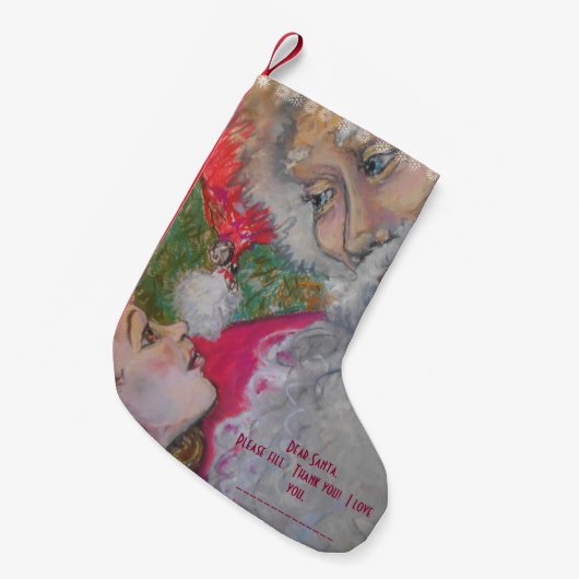 Sinters Lap Stocking Kleine Kerstsok (Voorkant (Hangend))