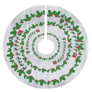 Sinters slee met rendieren en heilig kerstboom rok