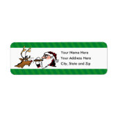 Sintervakantielabel Verlichtingsadres van Stogie Etiket (Voorkant)