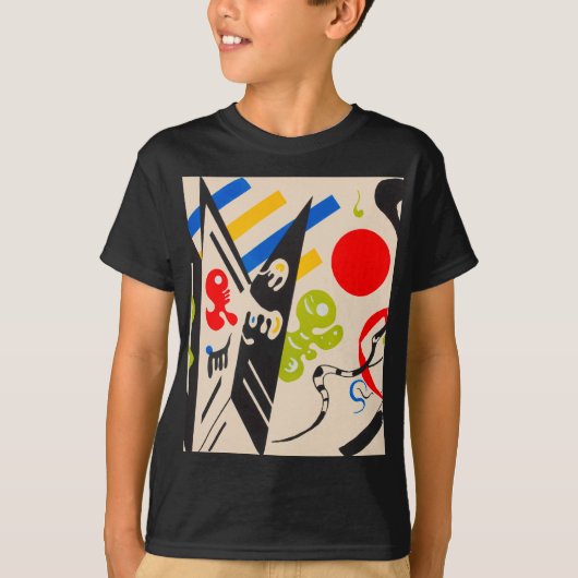 Sinthesi Stencil, 1935, door Wassily Kandinsky T-shirt (Voorkant)
