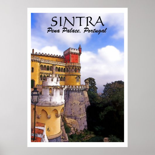 SINTRA, Palais Pena, poster photo (Devant)