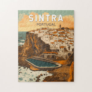 Sintra Portugal Illustratie Reizen Art Vintage Legpuzzel