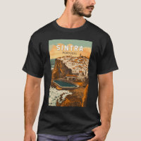 Sintra Portugal Illustratie Reizen Art Vintage