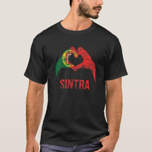 Sintra Portugese Stad Liefde Vintage Portugal Vlag T-shirt