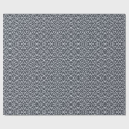 Sinusgolf Pulse Signal Modern Abstract kunstontwer Cadeaupapier (Vlak)