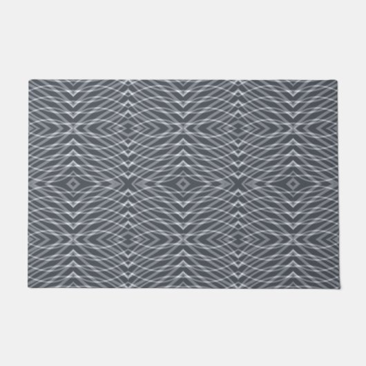 Sinusgolf Pulse Signal Modern Abstract kunstontwer Deurmat (Voorkant)