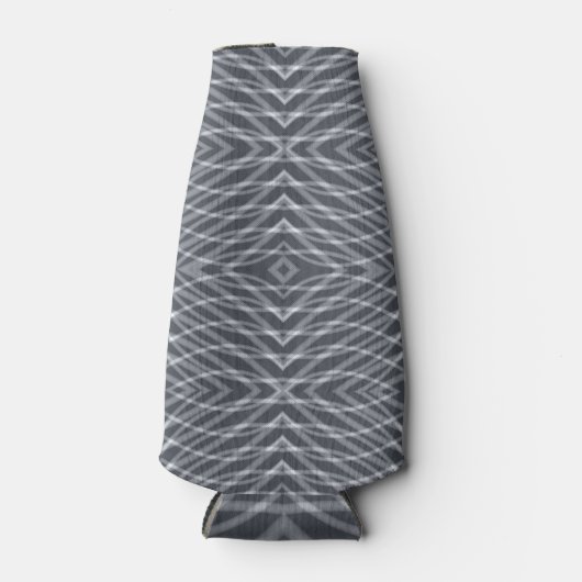 Sinusgolf Pulse Signal Modern Abstract kunstontwer Flesjeskoeler (Voorkant)