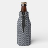 Sinusgolf Pulse Signal Modern Abstract kunstontwer Flesjeskoeler (Fles Achterkant)
