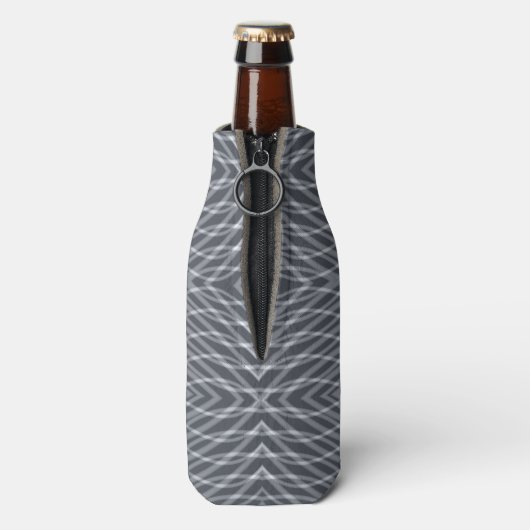 Sinusgolf Pulse Signal Modern Abstract kunstontwer Flesjeskoeler (Fles Achterkant)