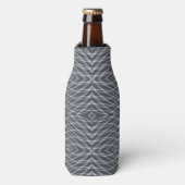 Sinusgolf Pulse Signal Modern Abstract kunstontwer Flesjeskoeler (Fles Voorkant)