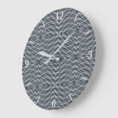 Sinusgolf Pulse Signal Modern Abstract kunstontwer Grote Klok (Hoek)