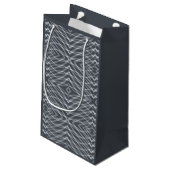 Sinusgolf Pulse Signal Modern Abstract kunstontwer Klein Cadeauzakje (Achterkant Gekanteld)