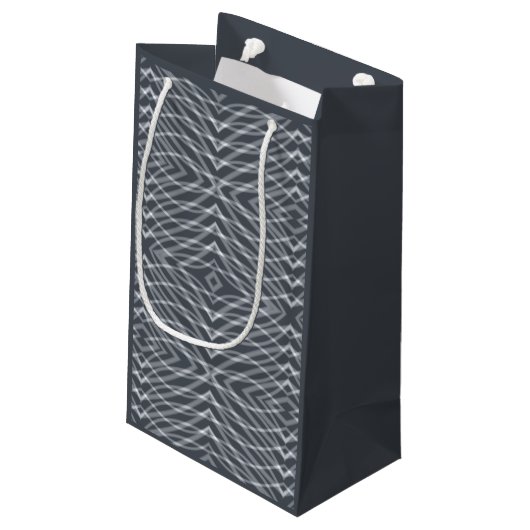 Sinusgolf Pulse Signal Modern Abstract kunstontwer Klein Cadeauzakje (Achterkant Gekanteld)