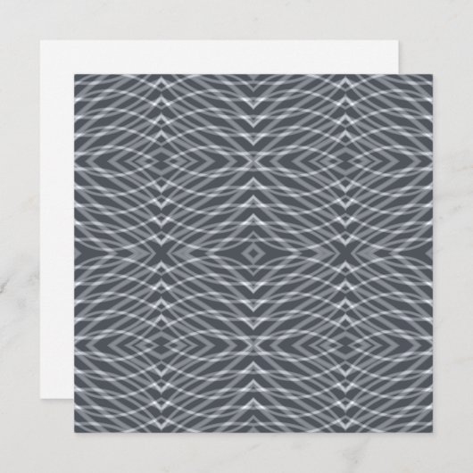 Sinusgolf Pulse Signal Modern Abstract kunstontwer Notitiekaartje (Voorkant / Achterkant)