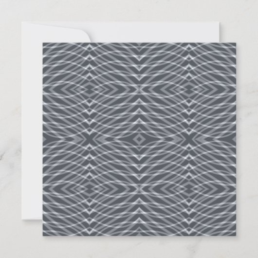 Sinusgolf Pulse Signal Modern Abstract kunstontwer Notitiekaartje (Voorkant)