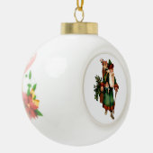 Siôn Corn kerstversier Keramische Bal Ornament (Links)