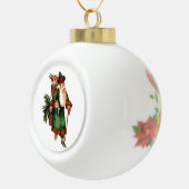 Siôn Corn kerstversier Keramische Bal Ornament (Rechts)