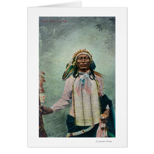 Sioux Chief Iron Tail Portret (Voorkant)