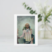 Sioux Chief Iron Tail Portret Briefkaart (Staand voorkant)