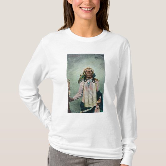 Sioux Chief Iron Tail Portret T-shirt (Voorkant)