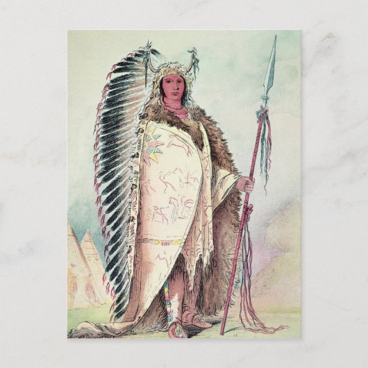Sioux Chief, 'The Black Rock' Briefkaart (Voorkant)