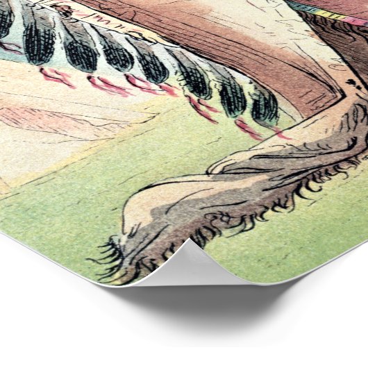 Sioux Chief, 'The Black Rock' Poster (Hoek)